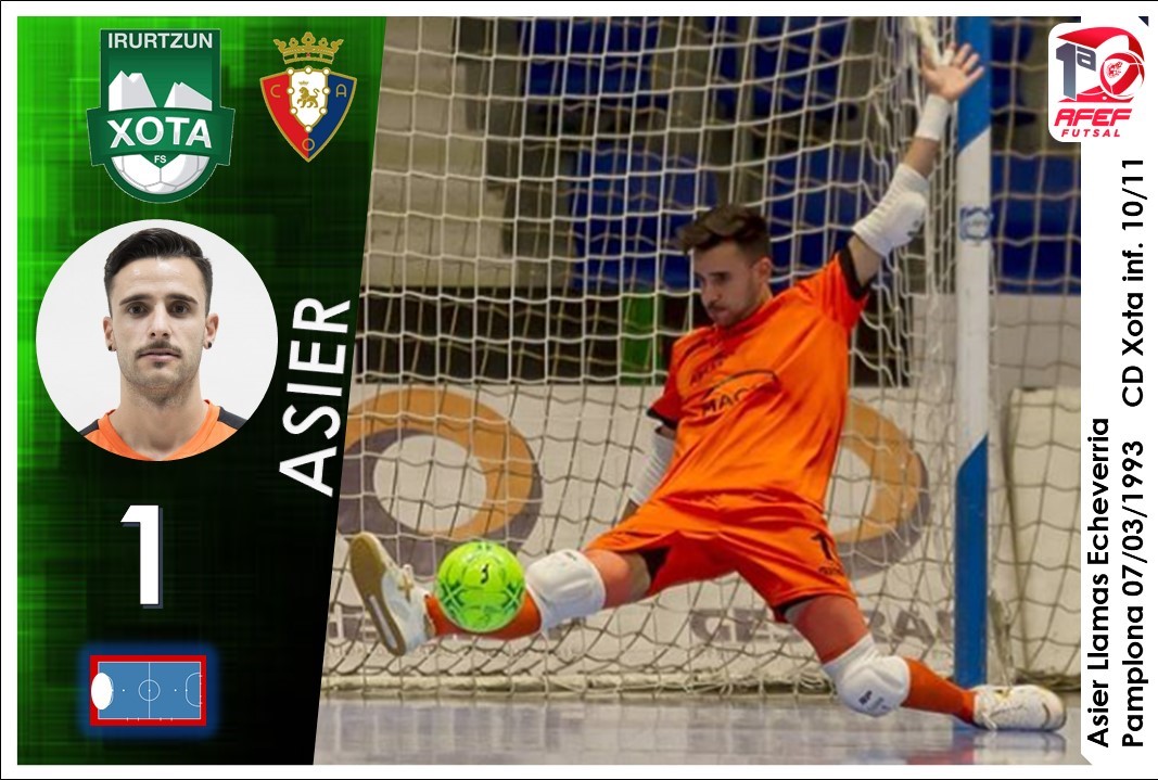 celebracionde99's tweet photo. Vaya Dia de porterazos llevamos 😋 este realizo un gran partido en la jornada "intersemanal" ( También nos tiene acostumbrados 😍) #CromoFutsal para @asierllamas contribuyó de manera crucial a la victoria de @CDXOTA en la #Jor3 ENHORABUENA 💪💪💪 #ILoveFutsal❤ #SomosFutsal https://t.co/ggjBdTdwED