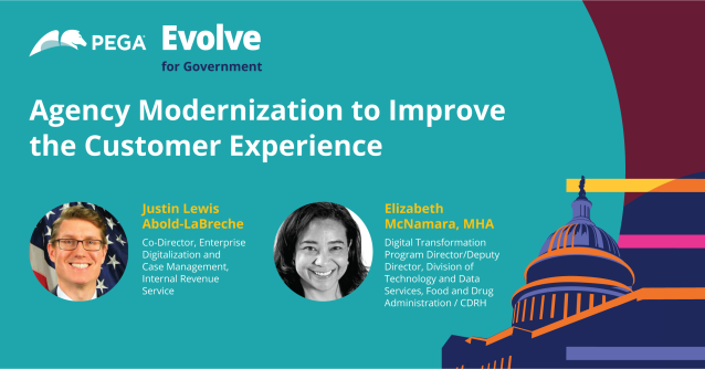 jgflynn's tweet photo. Hear from FDA and IRS on Oct. 28! Register now for Evolve for Government. #PegaGov #PegaSummit https://t.co/ykv1Whs3oB https://t.co/TPEpxvLEY1