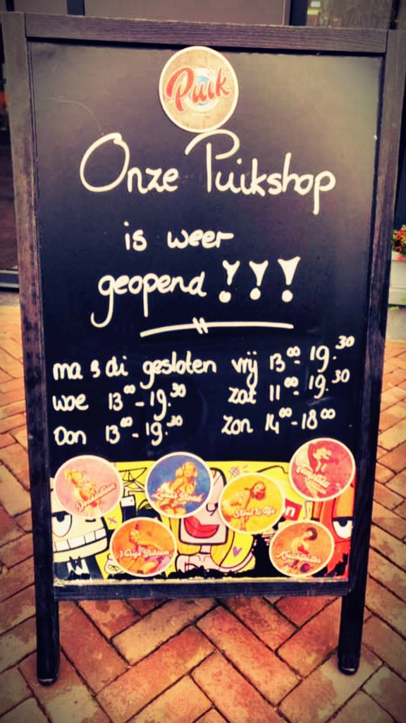 Blijf genieten van ons bier de komende weken😊 De proeflokaal is wederom getransformeerd in de Puik bierwinkel.
Van woensdag tm zondag open of bestel via de website 🤘🏽🍺 #beekstraat #apeldoorn #speciaalbier