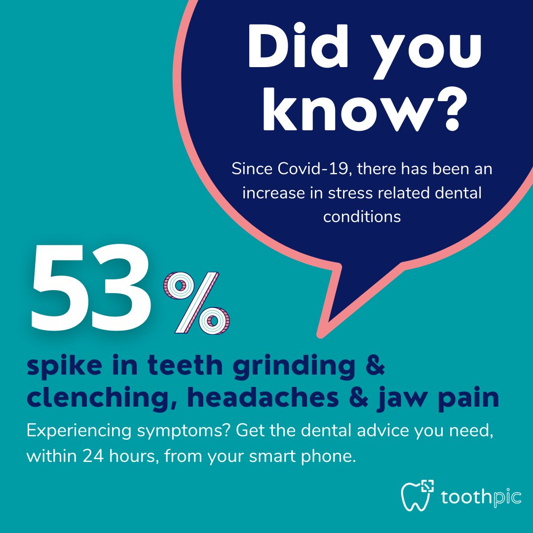 More than half of US adults report feeling more stressed now than before the pandemic. 

If you're experiencing pain or discomfort, get quick, easy, personalized dental advice from the comfort of your home, in a matter of hours. It's that simple!

Visit: hubs.ly/H0y4pB50