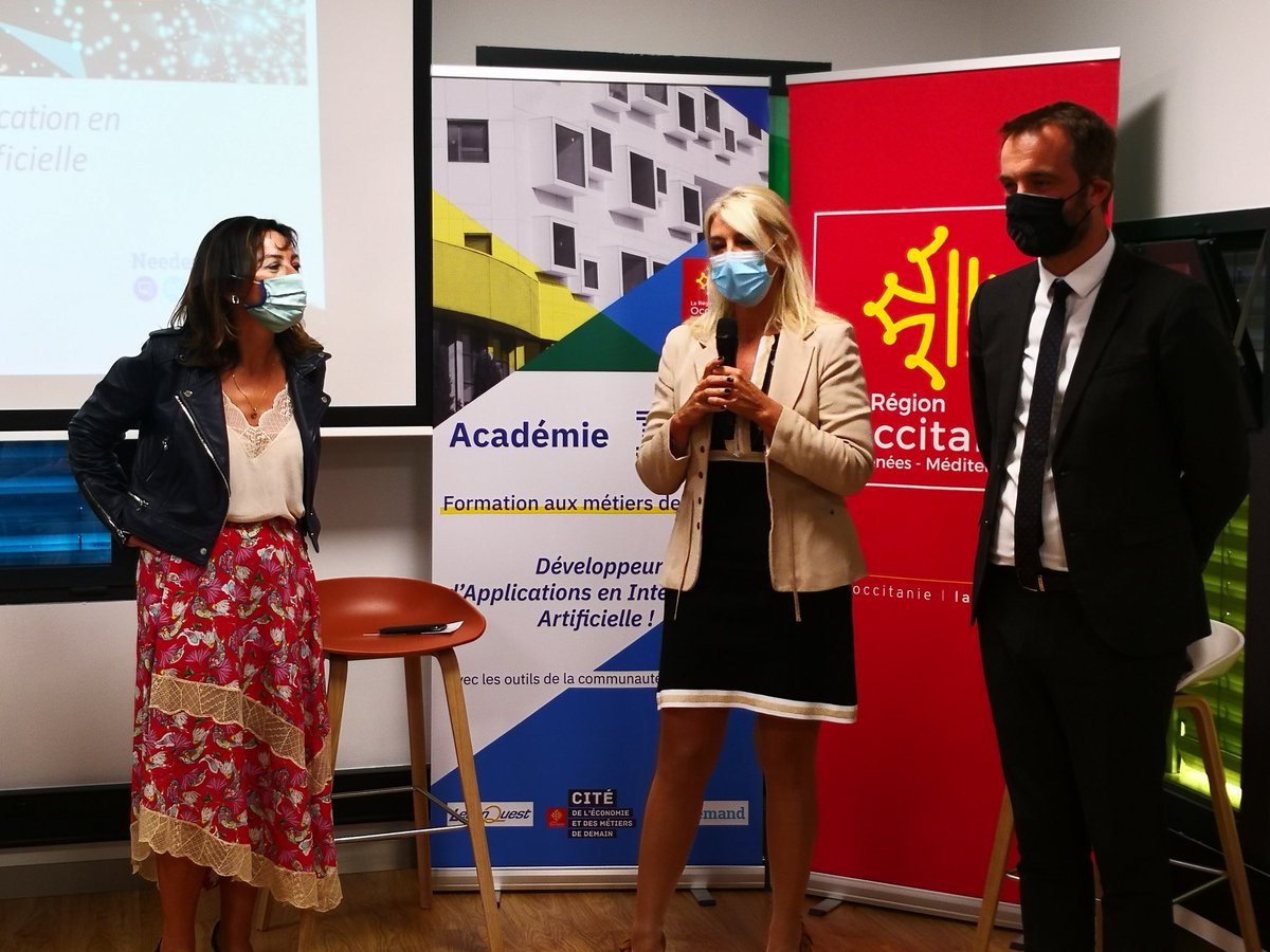 #Montpellier : L'académie #IBM c'est 25 stagiaires formés aux métiers de l'#IntelligenceArtificielle #IA pendant 18 mois, dont 10 mois d'#alternance. <a href="/CaroleDelga/">Carole Delga</a> <a href="/Occitanie/">Région Occitanie</a> <a href="/MDelafosse/">Michaël Delafosse - Maire de Montpellier</a> <a href="/Montpellier3m/">Montpellier Métropole</a> <a href="/montpellier_/">Ville de Montpellier</a> <a href="/MercierTherese/">MERCIER M-THERESE</a> <a href="/IBM_France/">IBM France</a>