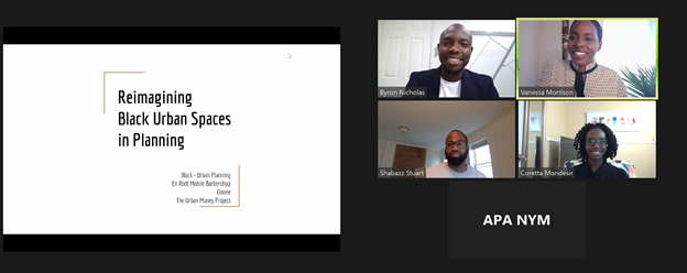 We're live at the <a href="/APA_Planning/">American Planning Association</a> NY Metro Chapter conference! 
@BlackAndUrban_
<a href="/ooneepod/">Oonee</a>
<a href="/UrbMoneyProj/">The Urban Money Project</a>
<a href="/enrootokc/">EN ROOT OKC</a>
