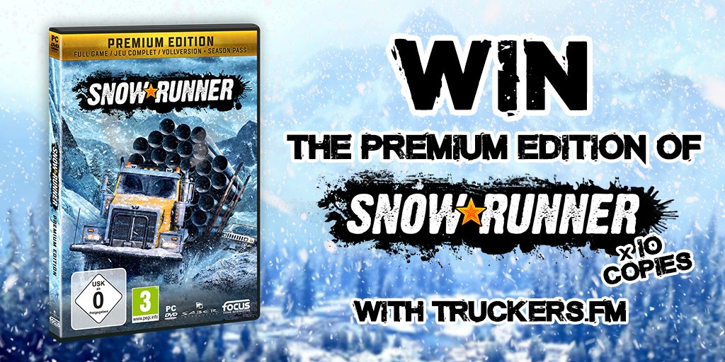 TruckersFM's tweet image. Want to WIN one of the 𝙘𝙤𝙤𝙡𝙚𝙨𝙩 games around? 🥶

The fantastic team over at @FocusHome have given us 10 Premium Edition Codes for @PlaySnowRunner 🚛

Drive powerful vehicles &amp;amp; overcome extreme open environments. Be in with a chance to WIN at truckers.fm/win/snowrunner…❄️ #TFM5