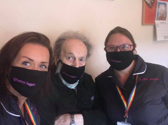 Keeping clients and staff safe, well done Saffron Support