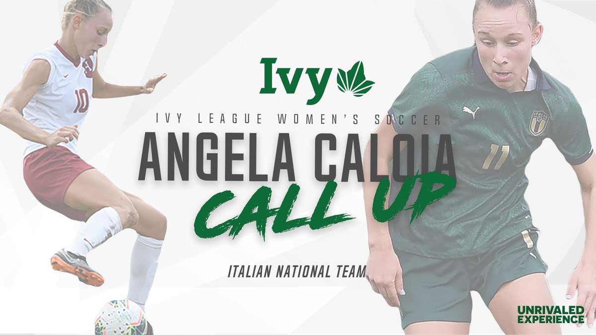 NATIONAL TEAM CALL-UP.

<a href="/Harvard_WSoccer/">Harvard Women's Soccer</a> 2x Rookie of the Week and All-Ivy sophomore forward Angela Caloia receives a call-up to the Italian National Team for their EURO 2022 qualifying match against Denmark at the end of October. 🌿

📰 » ivylg.co/ACaloiaItaly