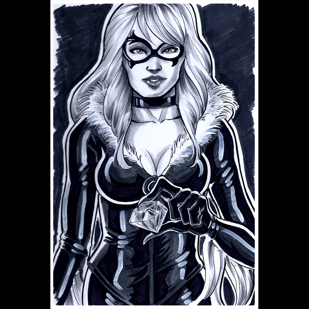 genefayneart's tweet photo. Marvel's Black Cat from the Spiderman series and DC Comic's Catwoman from the Batman series
#marvelcomics #DCComics #comics #BlackCat #catwoman #blackcats #SpiderMan #Batman #claws #cats #black #selina #Felicia #copicmarkers #copics #fanart #illustration https://t.co/FiIUsVb5E1