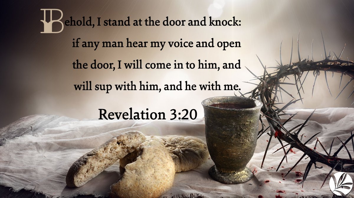 LanceLambertMin's tweet photo. "Behold, I stand at the door and knock: if any man hear my voice and open the door, I will come in to him, and will sup with him, and he with me"
-Revelation 3:20
#Lancelambert #bibleverse #bibleversestoliveby #christiantwitter #JesusIsEnough #sup #Behold #beholdisrael #ifanyman https://t.co/ARdzJ2ow44