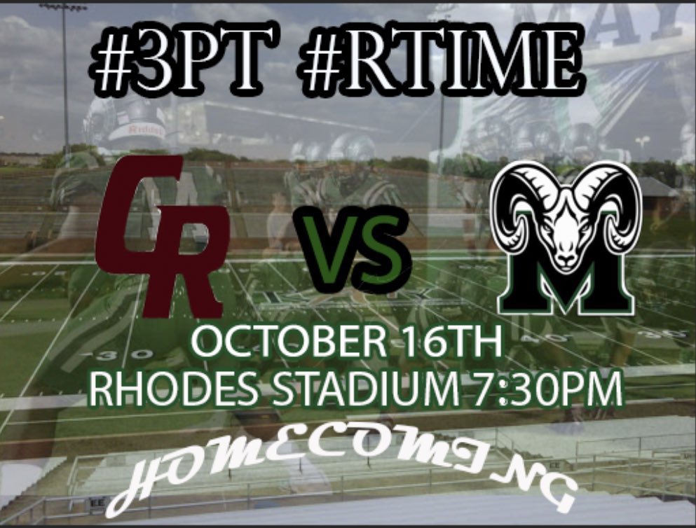 It’s GAMEDAY 😤 <a href="/MCRamFootball/">MAYDE CREEK RAMS</a> Keep the goal the same. 1-0! #3pt #RTime #JackBoyz #BeatCinco