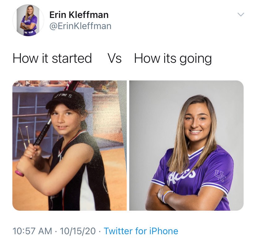 UEAthletics_SB's tweet photo. How it started vs How it’s going #ForTheAces #Rakeville https://t.co/9lTYNbgf2g