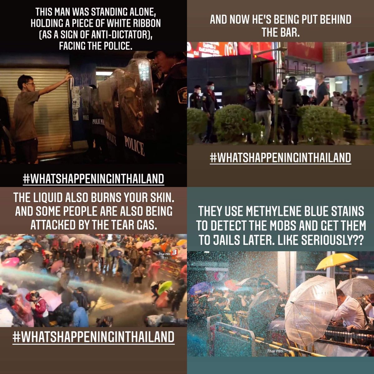 ขอคนละ 1 รีได้ไหมรีไปให้ติดเทรนโลกรีไปให้ทั่วโลกรู้ว่า #วชิราลงกรณ์เป็นฆาตกร รีไปให้รู้ว่าทหารและตำรวจประเทศนี้มันก็เป็นแค่หมารับใช้ 
#whatishappeninginthailand
#ม๊อบ16ตุลา #16ตุลาไปแยกปทุมวัน