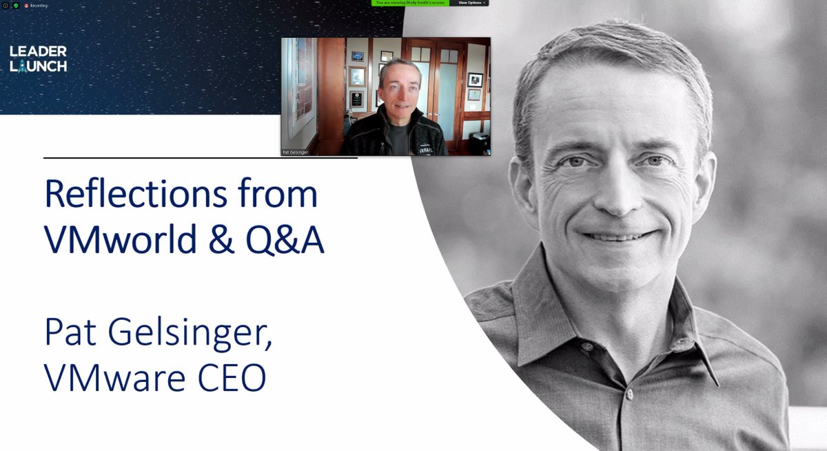 Being able to chat with <a href="/PGelsinger/">Pat Gelsinger</a> a couple times per year is a fantastic perk to being a <a href="/MyVMUG/">VMware User Group</a> leader.  Thanks for the conversation, Pat! #VMUGLeaderLaunch #MNVMUG