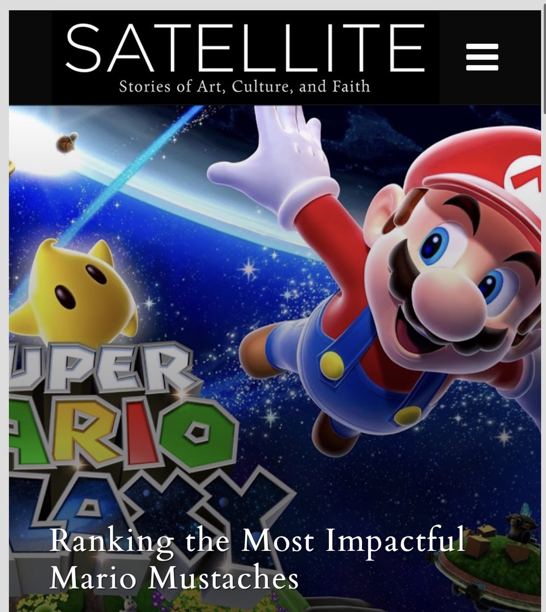 SatelliteHBU's tweet photo. Check out a new article by Christopher Castro going over the most IMPACTFUL Mario mustaches of all time! 
https://t.co/cNGhwc2nxC https://t.co/HTtKgqhkyz