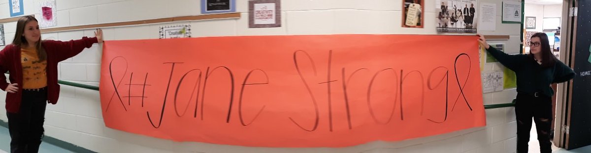 MCHS_Indians's tweet image. @TheTribe15 would like everyone to be at the game no later then 7 pm tonight to Celebrate the Life of Jane- the sign was made by our art students. Wear your orange! #janestrong @creek_coahulla @MCIndiansFB @CC_ColtFB