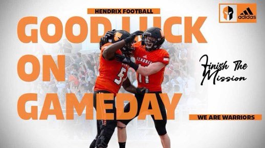 billytillery1's tweet photo. Thank you @CoachTeddie @HendrixFootball https://t.co/i4tUl9HuHt