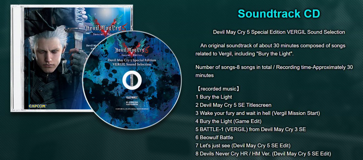 Capcom sound team devil may cry 5 original soundtrack songs Casey Edwards On Twitter Capcom Has A Very Talented In House Music Team For Dmc I M Only Responsible For Bury The Light 1 4 On This Release However I M Sure Just Like