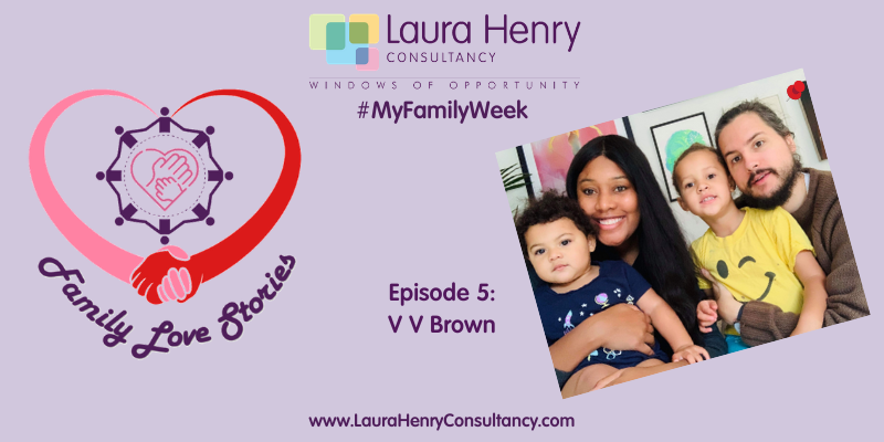 myfamilyweek's tweet photo. #MyFamilyWeek 2020 Episode 5: Come and meet @VVBrown and her vibrant family – always on the go, embracing mess and wild fun they are deeply passionate about creativity and cultural discovery throughout their daily lives. https://t.co/aOKtbcuwFK #EYMatters #EYTalking https://t.co/HNuaaK7X6X