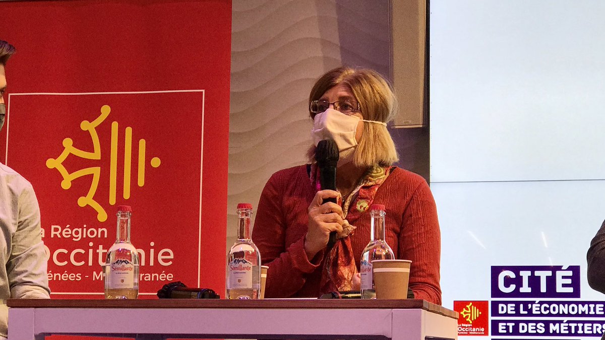 f_r_pierrot's tweet image. Notre collègue Veronique Bellon-Maurel #Digitag @INRAE_OCC_MPL lors du lancement de la @Cite_eco ... nouveaux métiers, nouvelle économie ! @IsiteMUSE @Occitanie