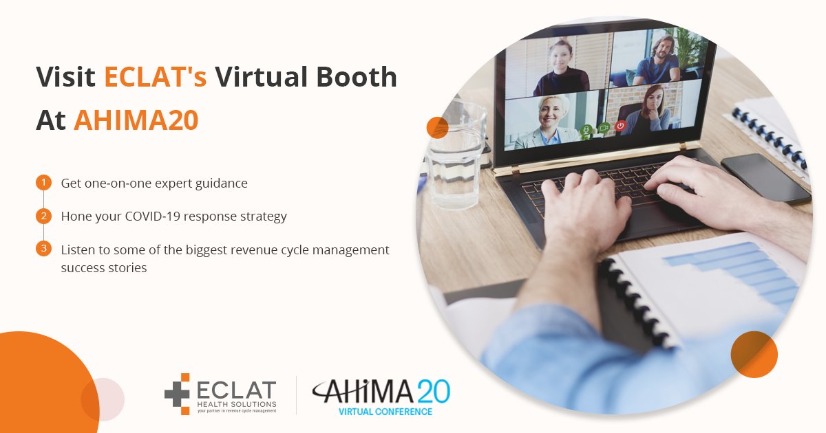 EclatHealthSol's tweet image. And we have prizes too! There are a lot of exciting things loaded at our #AHIMA20 virtual booth. So make sure to stop by or schedule a meeting with us: hubs.la/H0y1jq20

#DiscoverTheBrilliance #ECLATHealthSolutions #TheECLATAdvantage