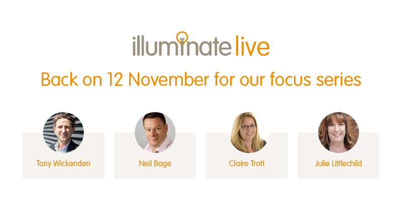 nucleuswrap's tweet photo. Join us for #illuminatelive focus and hear from four great speakers tackling topics for now, ranging from how both client and adviser behaviour has been impacted by Covid-19, to the future of taxation. You'll also earn one hour of structured CPD. Save your spot now.
