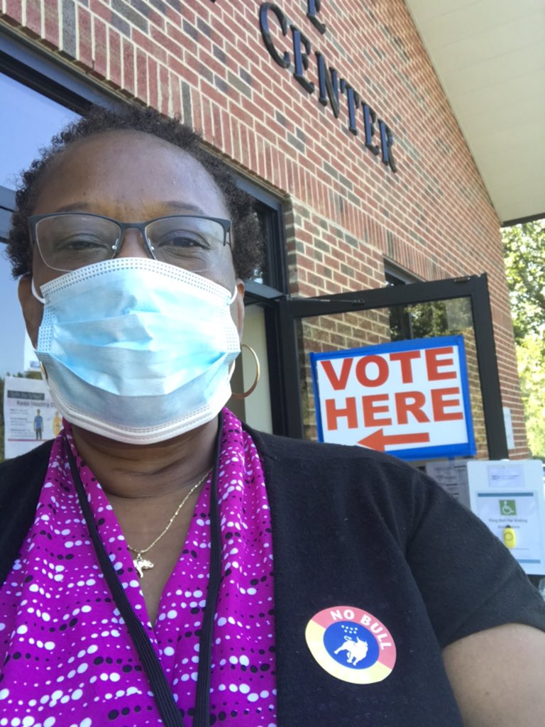 Chattygirl0624's tweet photo. Did it for my ancestors!#earlyvotingNC https://t.co/ZIU7YxZ9vZ