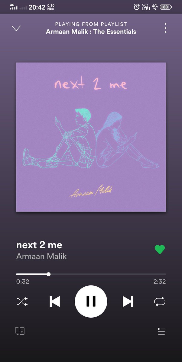 3Next 2 MeAll i can say is ye gaana = mere dil ke ARMAAN  @ArmaanMalik22 U r great dude  #ArmaanMalikTheEssentials