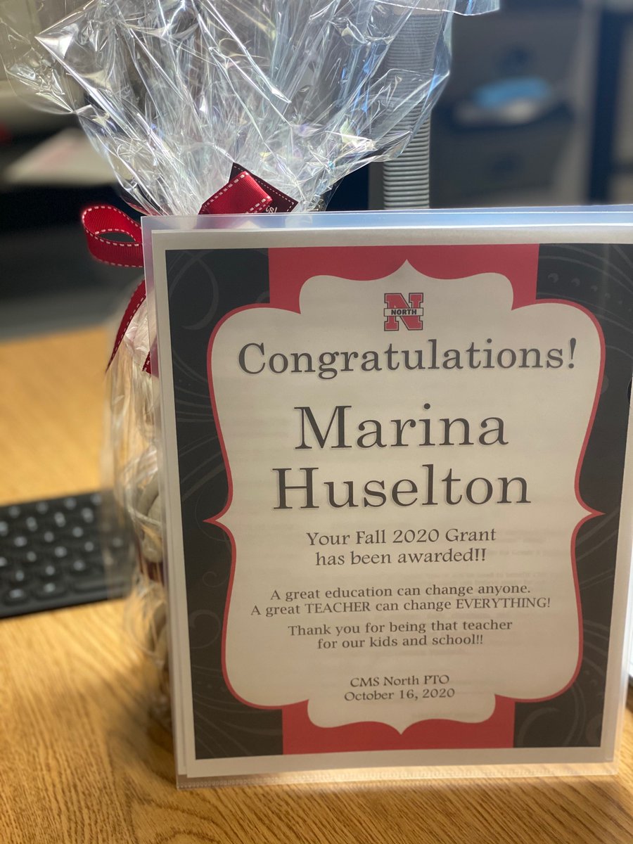 Thank you <a href="/CMSNorthPTO/">CMSNorth PTO</a> for bringing joy and extra learning opportunities for my 6th grades with today’s grant! ❤️#villagenorth #cmsnorth #northpto #CISDlearns