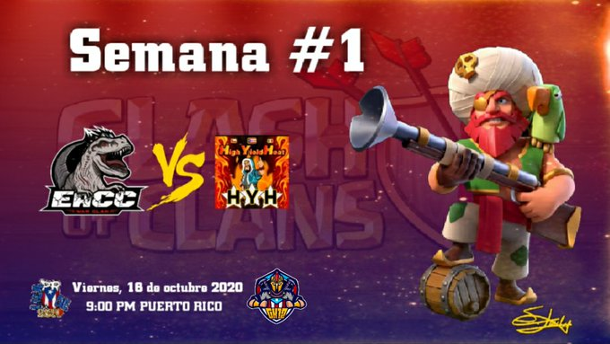 y la #semanadeapertura continua #Estanoche con la guerra:

Sandav vs High Yield Heat!! 9PM PR

Stream via #twitch y #facebooklive con 
<a href="/GH12Gaming/">GH12</a>

#lprcoc #apoyalaliga #PuertoRico #ClashofClans  #competitive #competitivo #caribe #eSports