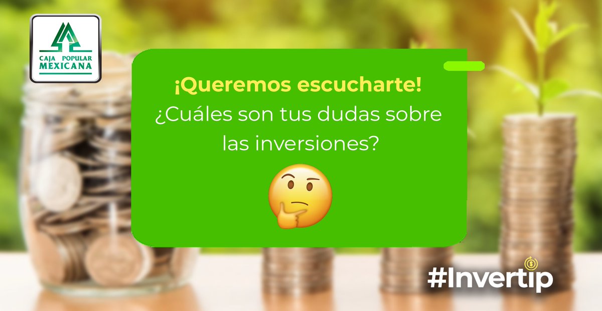 CajaMexicana's tweet photo. Hemos recibido muchas inquietudes sobre cómo invertir en tiempo de crisis, ¿te gustaría que te compartamos #Invertips? https://t.co/idQo7E8ppj