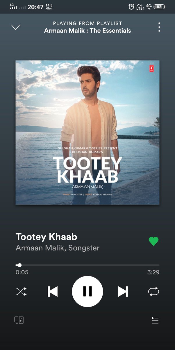 5Tootey Khaab ne to mere khaab jode the Prince of Romance to sadness ki dukaan  @ArmaanMalik22 He is master in everything  #ArmaanMalikTheEssentials