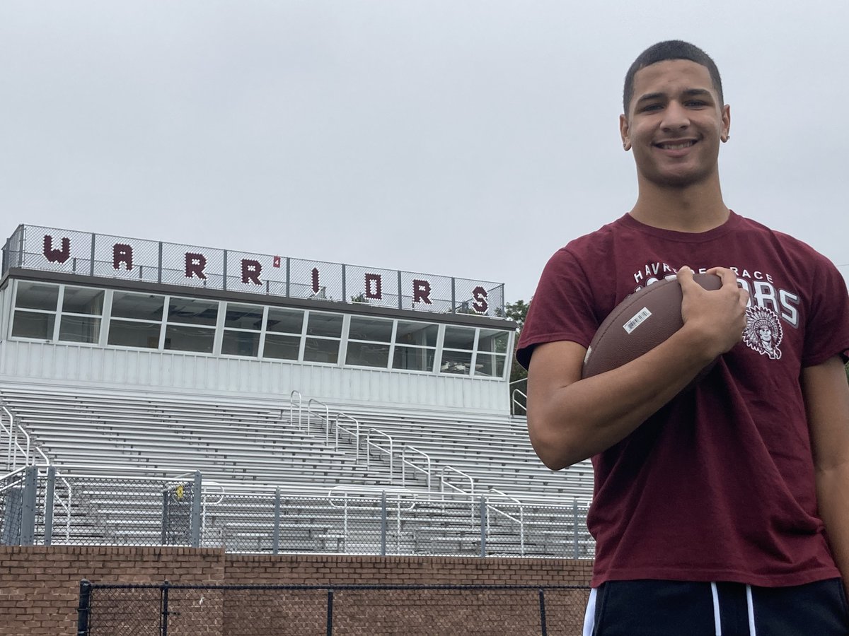 AegisSports's tweet photo. HdG senior Jaylen Day has made his college commitment. See story here https://t.co/65EhaY6slE to see where he's headed. @day_jaylen @WarriorAthletic @HHSWarriorsSec @HdGSeniorClass @havredegrace https://t.co/sa5V0yMQeK