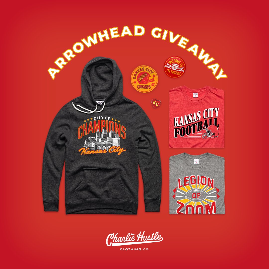 ArrowheadPride's tweet image. 🚨🚨 AP Giveaway 🚨🚨
￼
@charliehustleco wants you to be the finest-dressed fan for Monday ‘Late Afternoon’ Football.

A simple follow &amp;amp; RT to win all of these items! We’ll choose the winner on Saturday 10/17.

(*see next tweet for official rules and eligibility*)