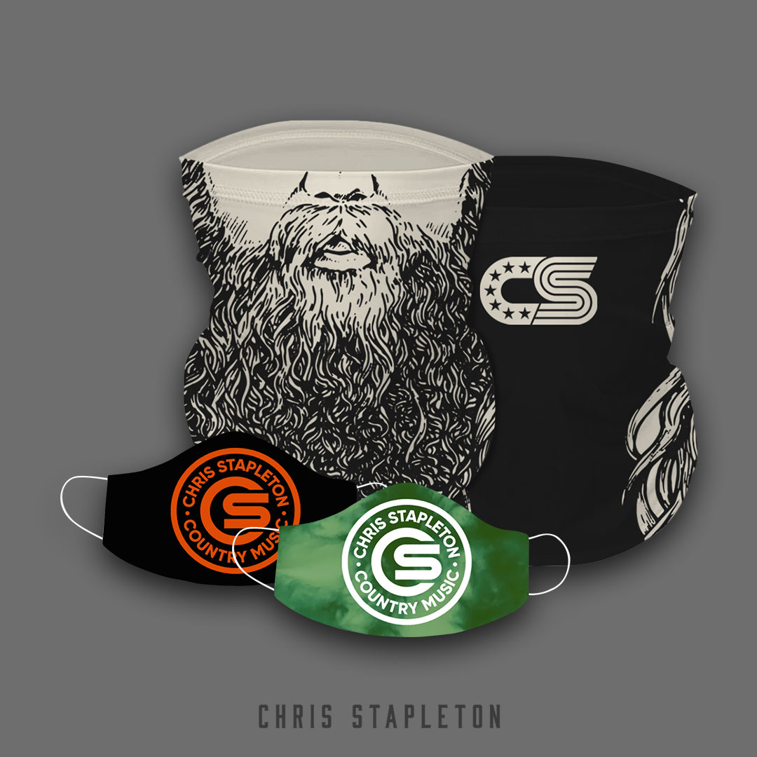 ChrisStapleton's tweet image. New face coverings available for pre-order. 
chrisstapleton.shop.redstarmerch.com/dept/face-cove…