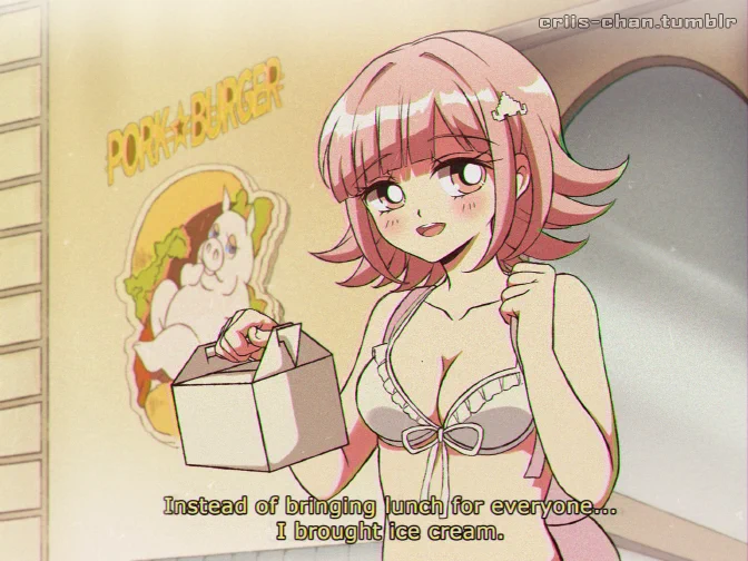 Danganronpa but it's 90's anime ✨❤️ 