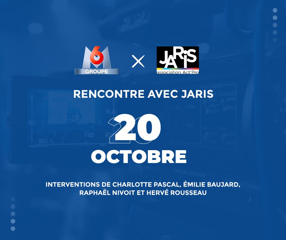 #Rencontre
🗓Demain dès 9h30, des étudiants de @ActProJaris_  partent à la découverte du <a href="/M6Groupe/">Groupe M6</a> en visioconférence. 
👉🏻Au programme, présentation des activités et des métiers, interventions et échanges avec 4 collaborateurs et coaching RH !