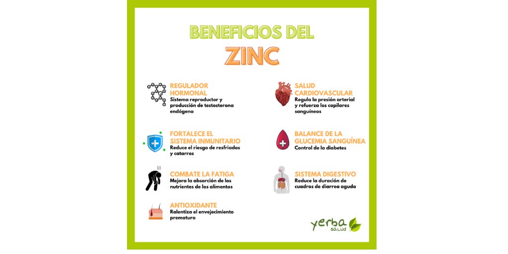 yerbasalud's tweet photo. ¿Qué es el ZINC? 🤨

El Zinc es un nutriente necesario para muchas de las funciones de nuestro organismo. Es uno de los más importantes para fortalecer 💪 el sistema inmune.

Hoy te contamos algunos de sus beneficios. 🥰 https://t.co/SQLhwUhCRe