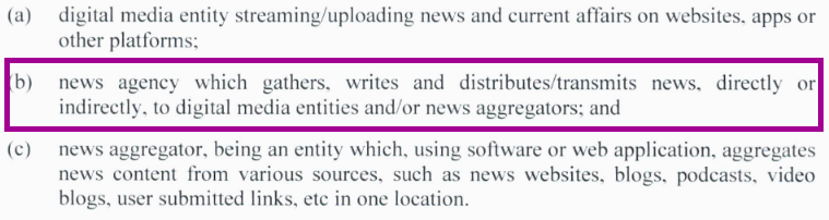 3. This might impact local bureaus of international publications too. Many contribute directly to websites,and not to television or radio. Not clear exactly what the impact will be, but this part of the clarification is worrying for them: (4/n)