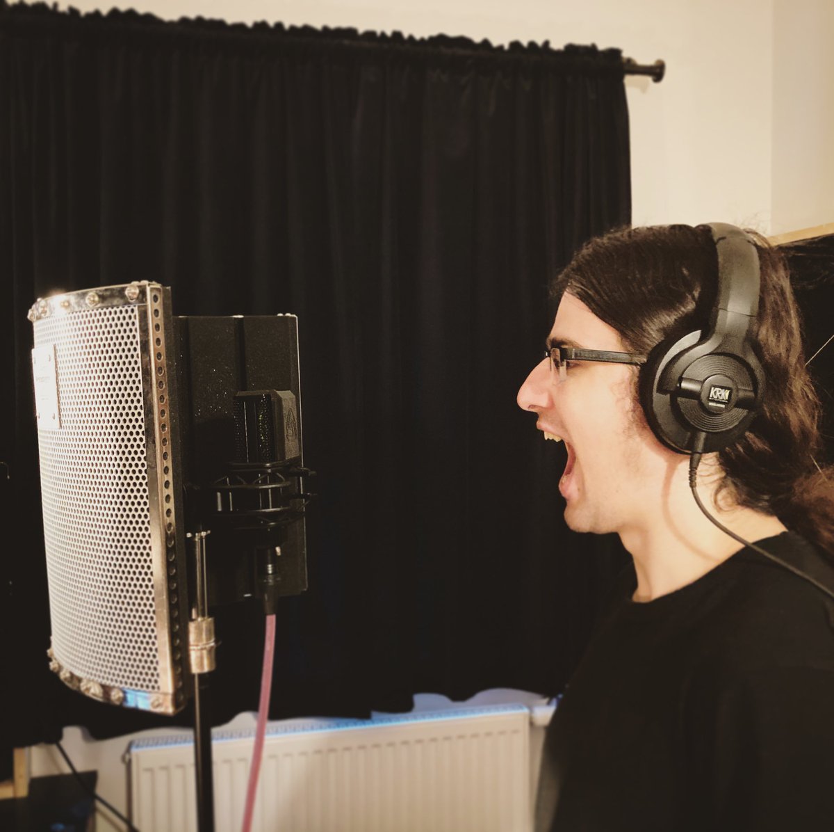 FalcarOfficial's tweet photo. Some brothers drink together, some barely talk to each other...well, WE RECORD VOCALS! And Davey ruled today. We found out by chance that he can go full pirate and we liked it so much that we kept it on backing vocals for Hic Sunt Leones II. https://t.co/KqfcGhxLSt
