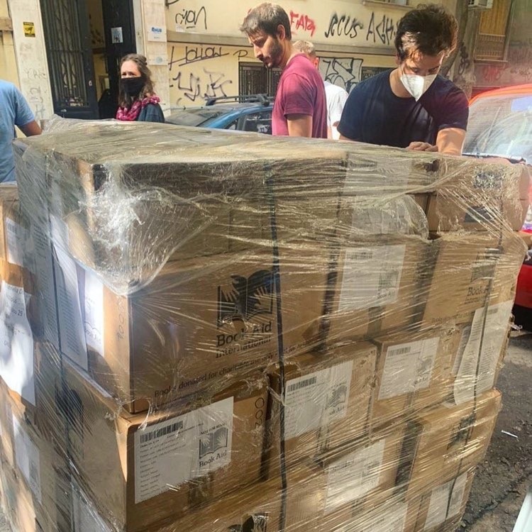 Happy Friday! Great news this afternoon as 1,237 books arrived in Athens, ready to be distributed to refugees. We’re looking forward to working with our partner, <a href="/echo100plus/">Echo100Plus</a> to hear how these books continue to change lives! 📚
