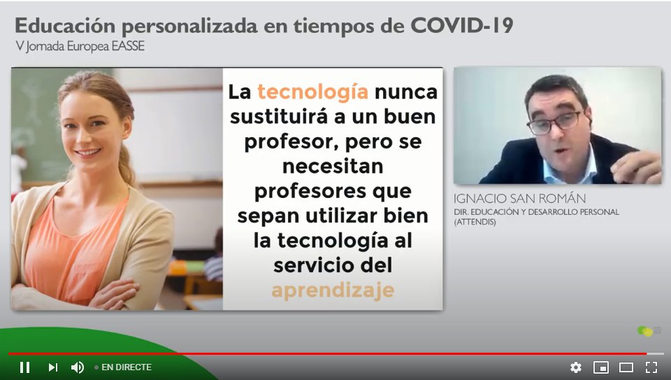 ArturFontVidal's tweet image. Muy interesante ponencia de @nachosanro en la #VJornadaEASSE. #EducaciónPersonalizada en tiempos de #COVID19 by @EASSE_ 
➡️youtu.be/M36ueDdxH18