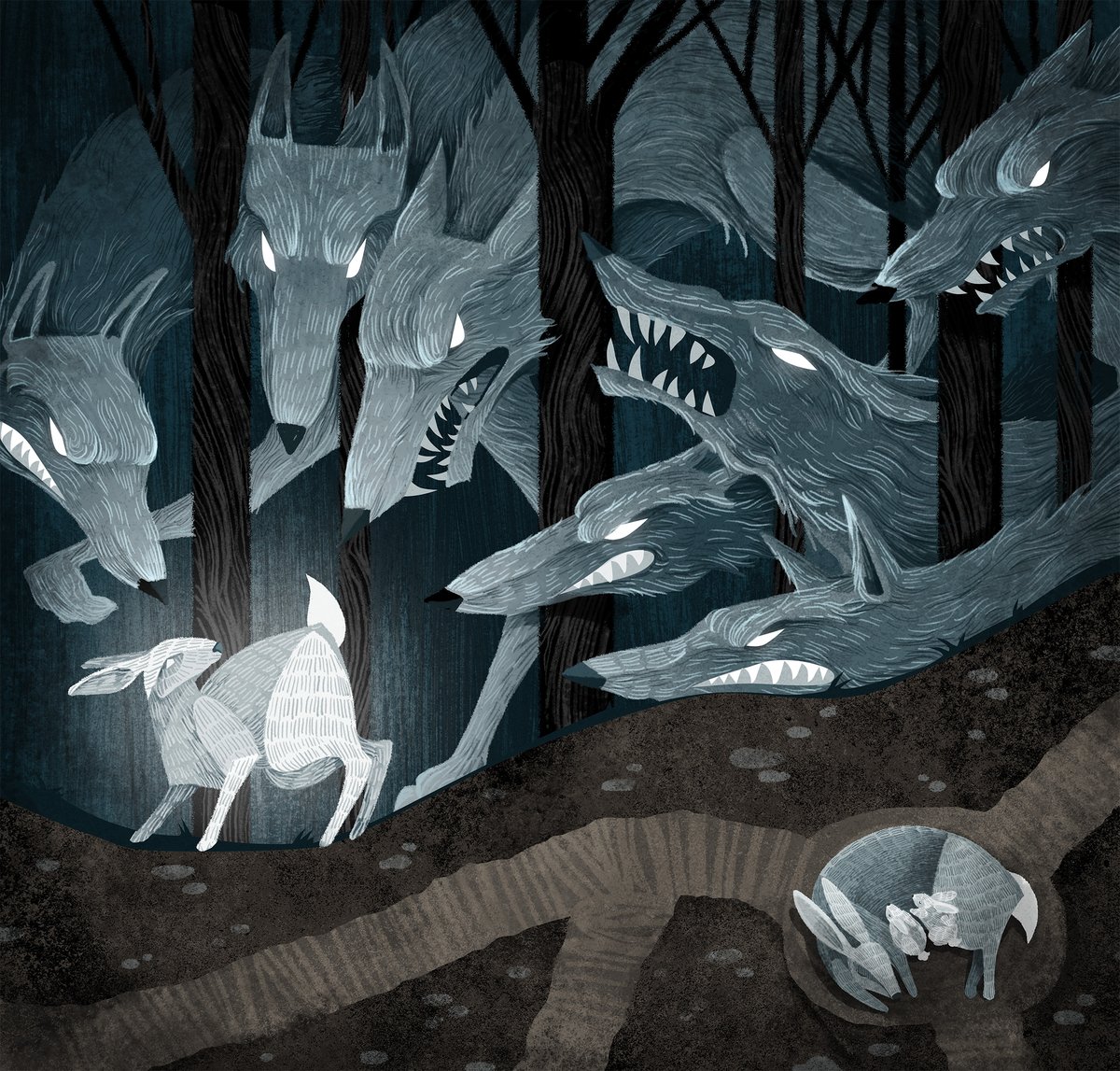 This is the darkest illo I've done in a while...and it was super fun😈 #spookyseason