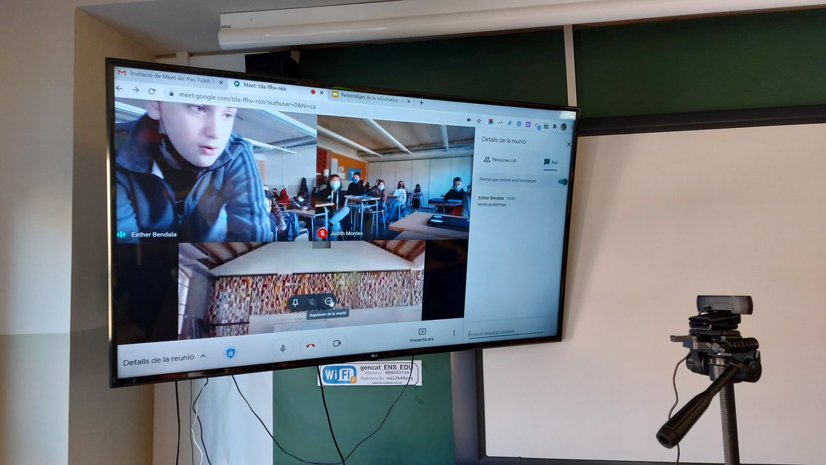 paufolchsax's tweet image. Avui ha vingut Pep Turró @codificat, pare de la Clara i el Pau de 4t de l'@INS_Pla_Marcell , i hem aprés unes quantes curiositats sobre Noam Chomsky, Alan Turing, Ada Lovelace i d'altres persones que han fet aportacions al món de la Informàtica. Gràcies de nou Pep! #CodeWeek2020