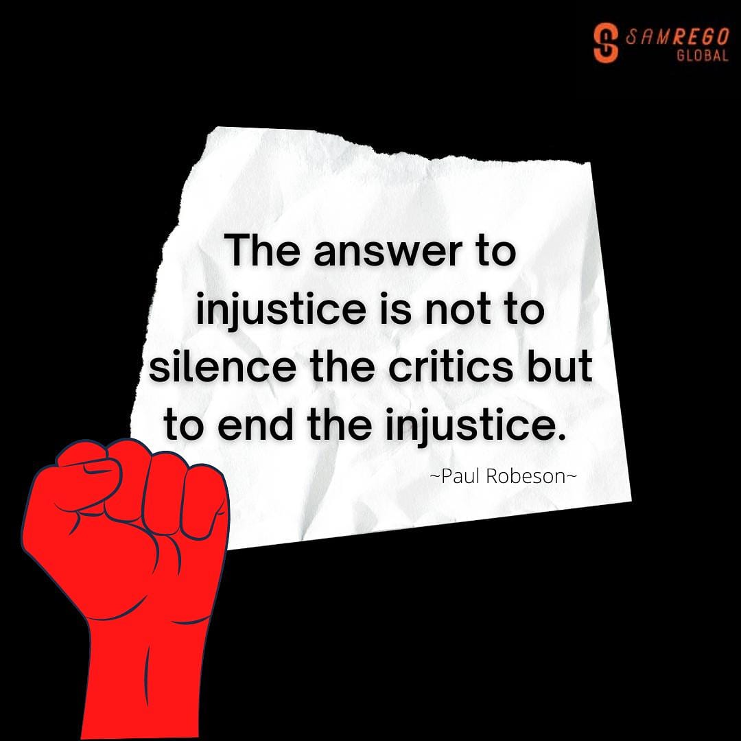 samregoglobal's tweet photo. We do not take the side of the oppressors.

#ReformThePoliceForce #EndPoliceBrutalityNigeria https://t.co/yu16wtBQ3C