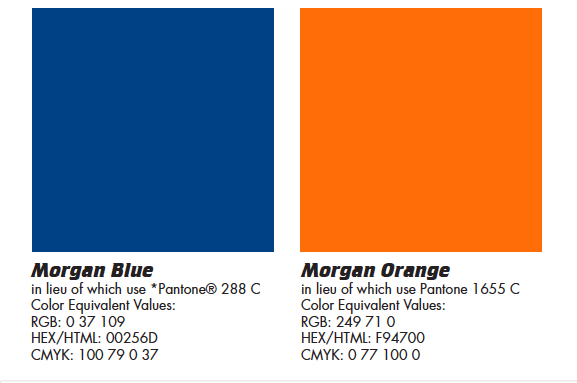 #MorganParaFriday fun fact: If it isn't done in the official University colors, it's not real. While there are many colors to choose from, there's only one Morgan Blue and one Morgan Orange. #MakeItOfficial 😉