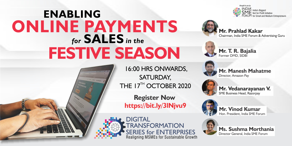 SMEForumIndia's tweet photo. Register to join us as we go live on Saturday 17th October - 4PM Onwards for free on https://t.co/PYXVLhrEFB https://t.co/njBvhvZTOr