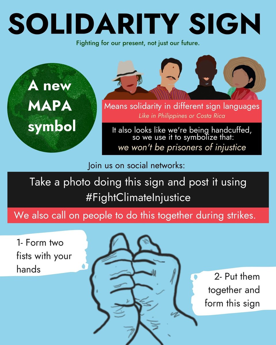 We are youth climate activists from MAPA (Most Affected People and Areas. We are unheard, not voiceless. Fighting for our present, not just our future. We will not be prisoners of injustice! Amplify our voices &
#FightClimateInjustice with us!

Follow us 💕💕💕
#FridaysForFuture