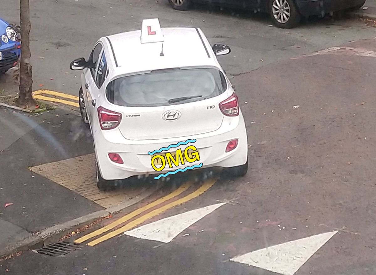 mckeemaura's tweet photo. @LeveParking @MCCLevenshulme @ManCityCouncil @gmptraffic @gmpolice @Dzidra78 @bernardstone @basat_m @Afzal4Gorton A real Levenshulme #pavementparking peach today. Is this seriously an instructor’s car?!Walking doesn’t mean you’re a car-less 2nd class citizen who can just put up with navigating around unsafe drivers. https://t.co/dptEnPCfql