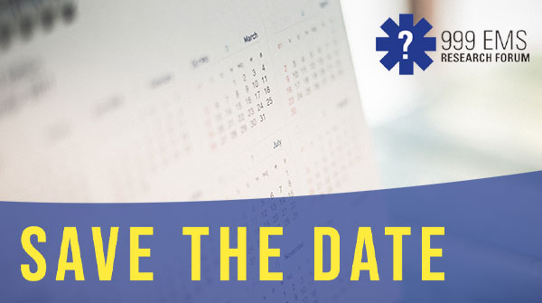 We are excited to announce our annual <a href="/999EMSRF/">999EMSResearchForum</a> conference for 2021 will take place online on Tues 16 March in association with NARSG and <a href="/WelshAmbulance/">Welsh Ambulance</a>. More details to follow shortly including call for abstracts conference theme and content. #SaveTheDate #999emsresearch
