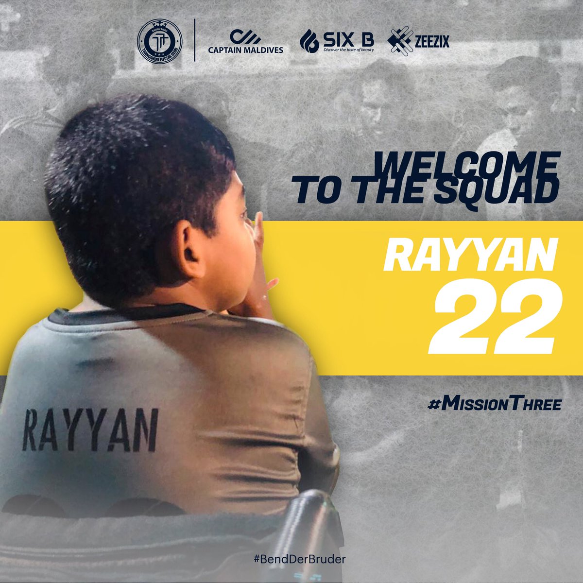 ThanganduFC's tweet image. Our biggest well-wisher Rayyan (Rai) who is amongst our force to stride for the trophy!

We are overjoyed to have you 🙏🏼

#MissionThree 🦾