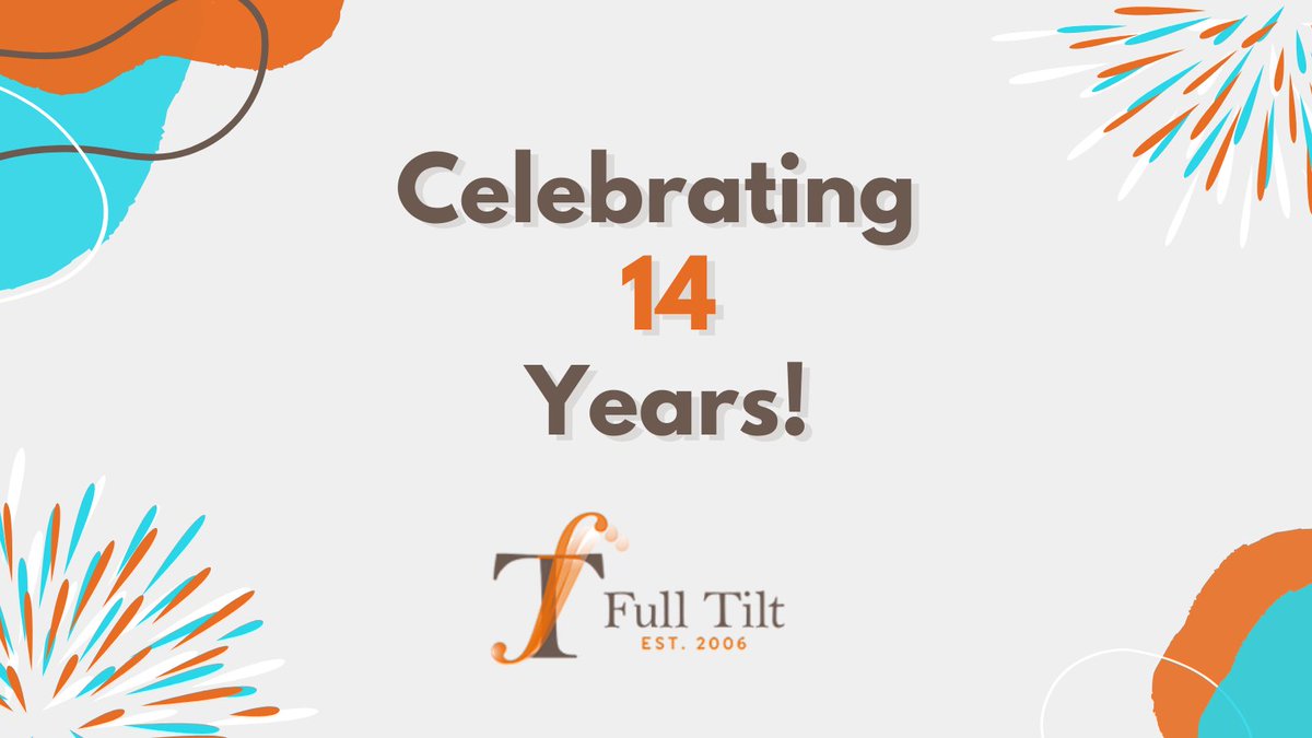 FullTiltATL's tweet photo. Today we celebrate Full Tilt's 14th anniversary! Our growth would not have been possible without the dedicated members of our team, stellar clients and supportive community. Thank you to everyone who has been part of our company’s success over the years. #CheersTo14Years! https://t.co/e4dAKOrHzd