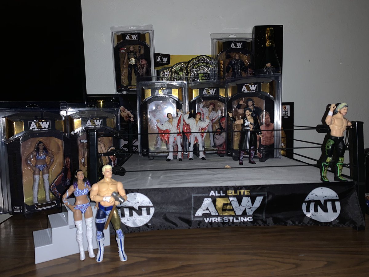 Jt_Swift's tweet photo. My #AEW #Unrivaled collection so far. Would love to see that Chase added to it. @RingsideC #RSCDynamite @JeremyCom @TheBrandiRhodes @CodyRhodes
#Doubles https://t.co/jFbGSfHidk